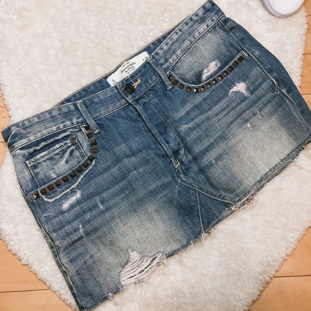 🌟Abercrombie & Fitch Vintage 90s Denim Mini Skirt